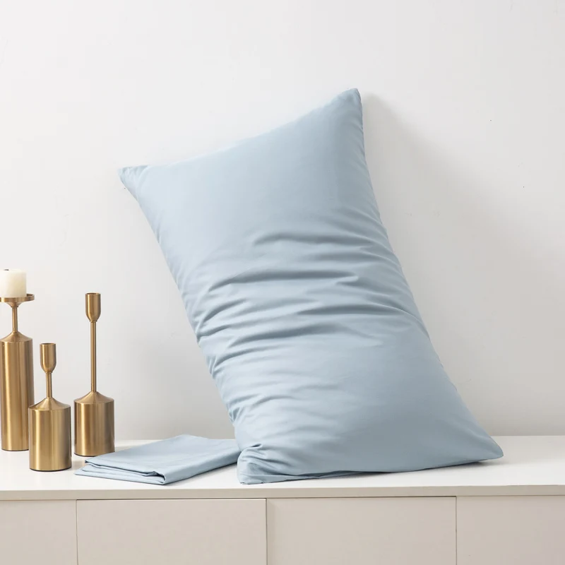 60S High Quality Egyptian Cotton Pillow Case Solid Color Home Hotel Bedding Pillow Cover Brief Style Pillowcase 6