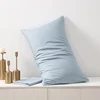 60S High Quality Egyptian Cotton Pillow Case Solid Color Home Hotel Bedding Pillow Cover Brief Style Pillowcase 6