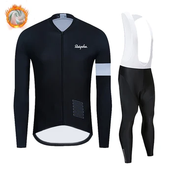 

Cycling Jersey 2020 Pro Team Raphaful Winter Fleece MTB Cycling Bib Pants Suits Ropa Ciclismo Triathlon Set