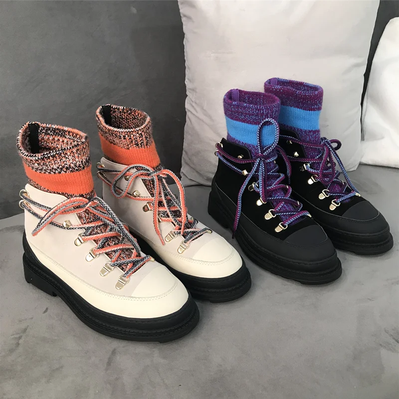 Женская обувь; ботинки-носки; chaussures femme; женская обувь; женские ботинки с круглым носком; модные botas mujer; коллекция года; Zapatos De Mujer; красивая обувь