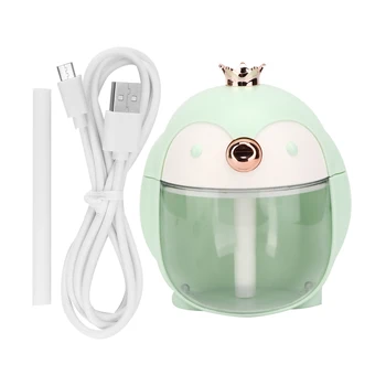 

300ml Humidifier Large Capacity Night Light Air Humidifier for Home Desktop Light Green Face Spray Skin Care