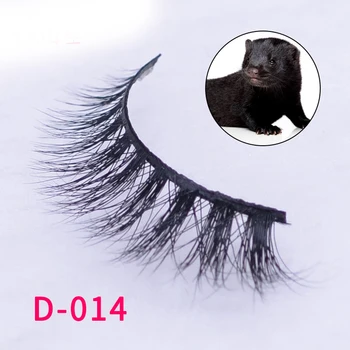 

20 boxes/lot3D mink false eyelashes thick three-dimensional curling pure manual eyelashes