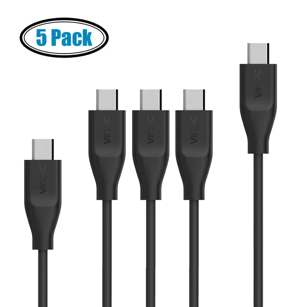 1 м 2 м 0,3 м микро USB кабель для зарядки xiaomi для Redmi для Android мобильных телефонов CZ ES - Цвет: 5 packs