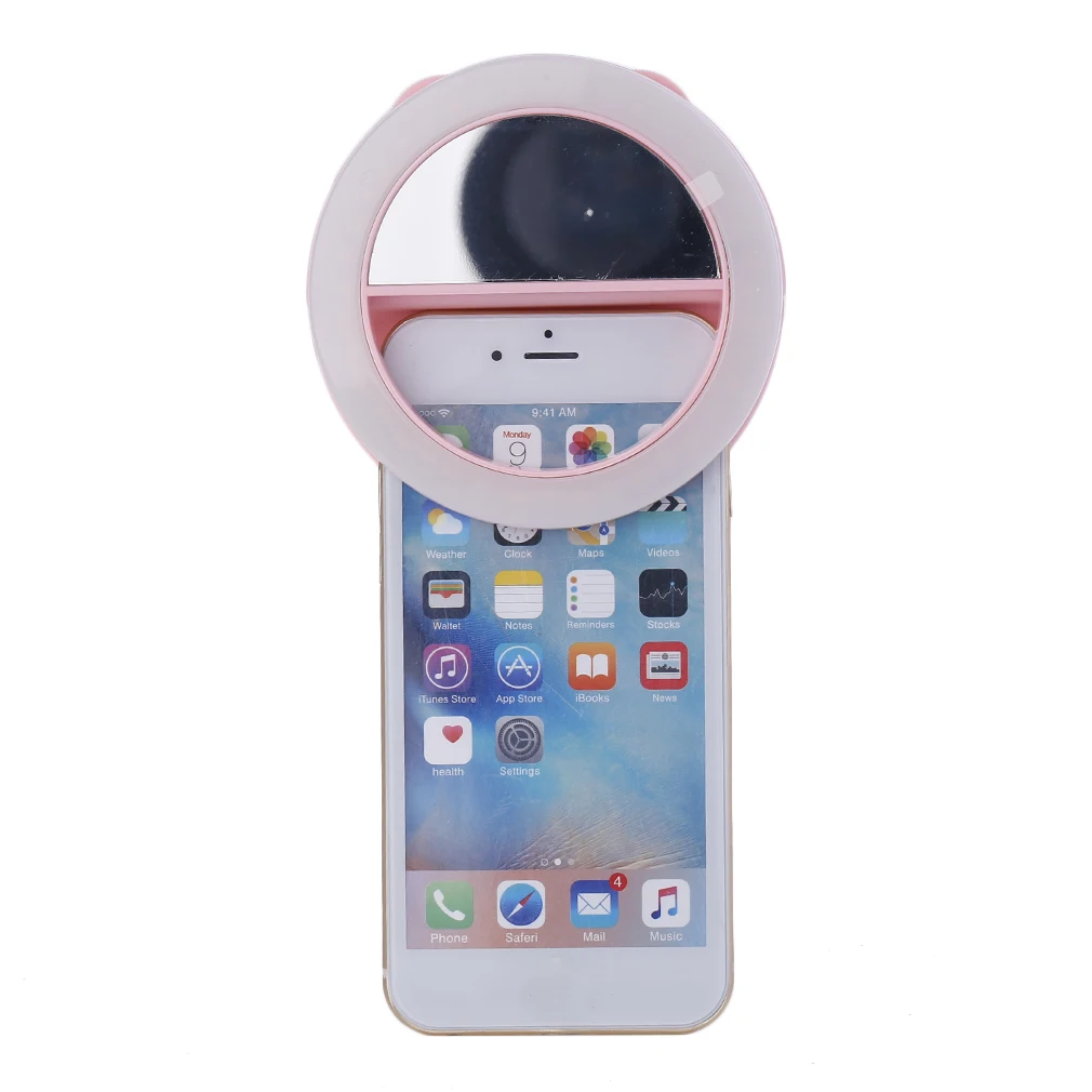 XJ-06 Universal Mobile Phone LED Selfie Lamp Ring Light Portable Ring Light Enhancing Photography For Iphone For Smartphone
