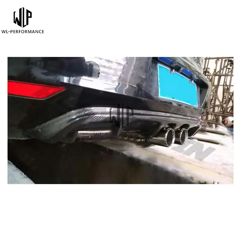 Golf 7 MK7 карбоновый задний бампер диффузор Средний два выхлопа для Volkswagen Golf 7 MK7 14-UP Автомобильный Стайлинг США