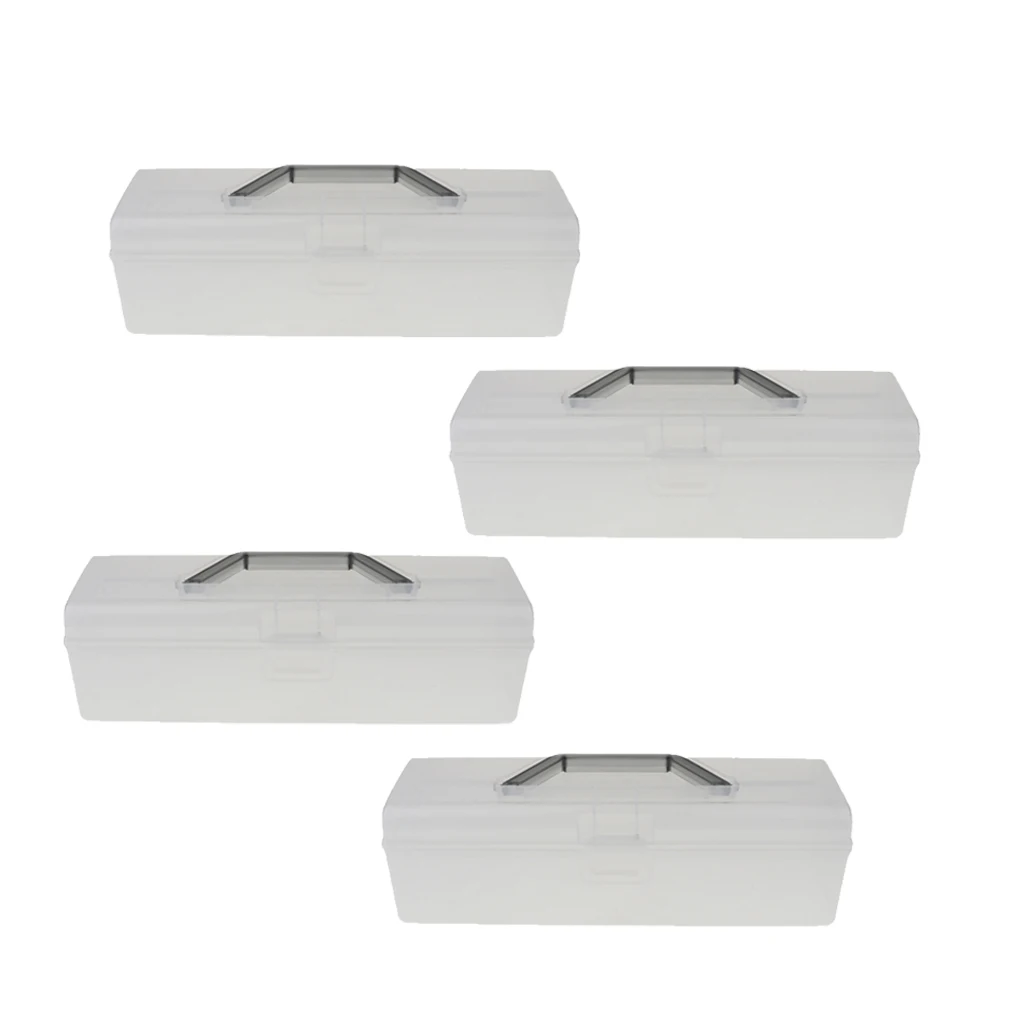 4pieces 1:6 Doll Plastic Storage Container Organizer for Blythe Licca Accessories