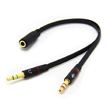 

Jack 3.5mm Male to 2 Female Headphone Splitter Audio Cable Splitter Adapter Aux Cable for iPhone Samsung MP3 Player