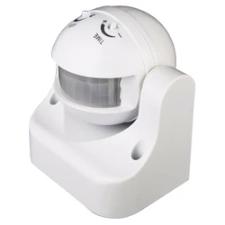 Interrupteur détecteur de mouvement infrarouge Pir, 110/240V, extérieur, sécurité 180 degrés, 50/60Hz, Ip44 