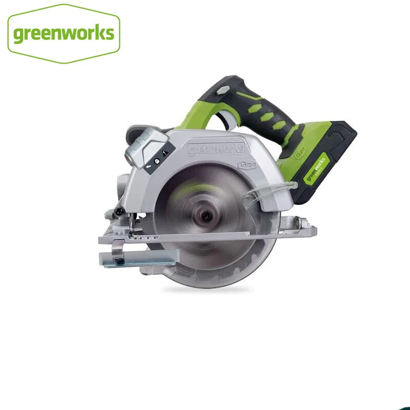 

Greenworks 6-1/2 inch 24V battery Circular Compact Saw with 165mm 18T TCT Blade Circular Saw Woodworking Tools Wood