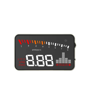 

X5 Electronic 3.5 Inch Screen Clear Projector Voltage Alarm HUD Overspeed Warning Windshield ABS Head Up Display Car OBD II