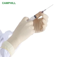 Стерильные перчатки одноразовые латексные резиновые хирургические перчатки для осмотра индивидуально упакованные Удлиненные латексные перчатки