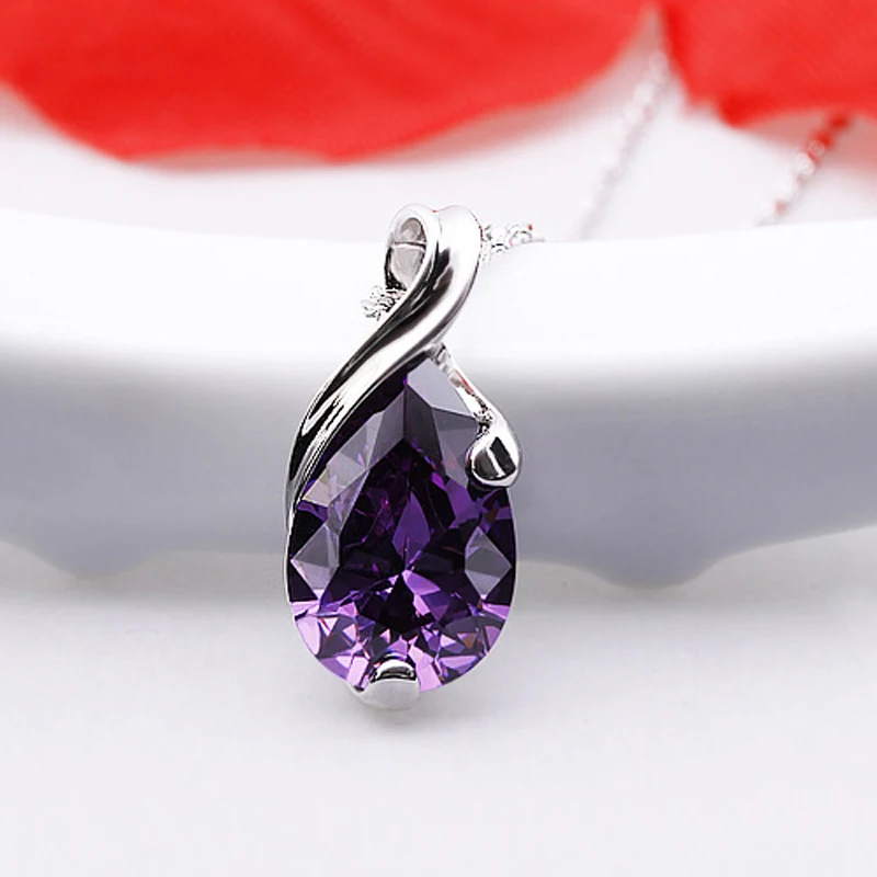 KOFSAC красивые серебряного цвета ожерелья Женские Ювелирные изделия Роскошная