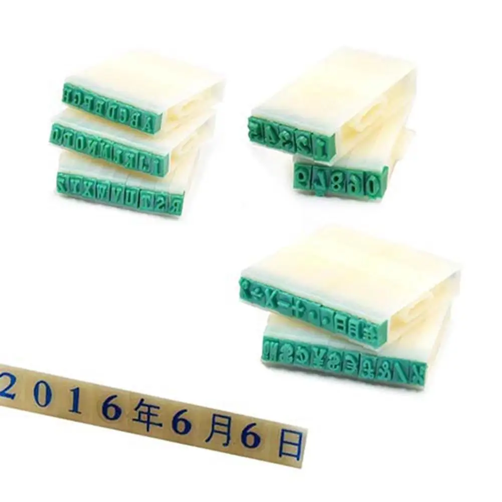 

DIY Plastic English Alphabet Letters Number Stamps Set Craft Marking Tool Print DIY Crafts Office Supplies