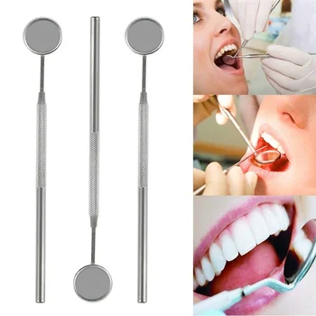 

Stainless Steel Dental Mirror Instruments Ear Mouth For Checking Eyelash Extension Applying Eyelash Tools & Teeth Ear Care Tool
