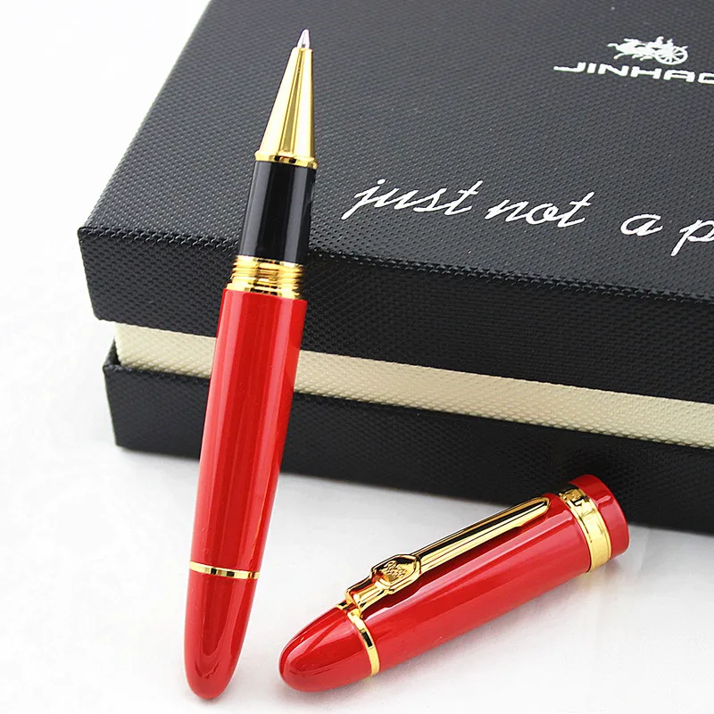 Jinhao 159 красная металлическая ручка гелевая 0 7 мм перо для обучения офиса школы