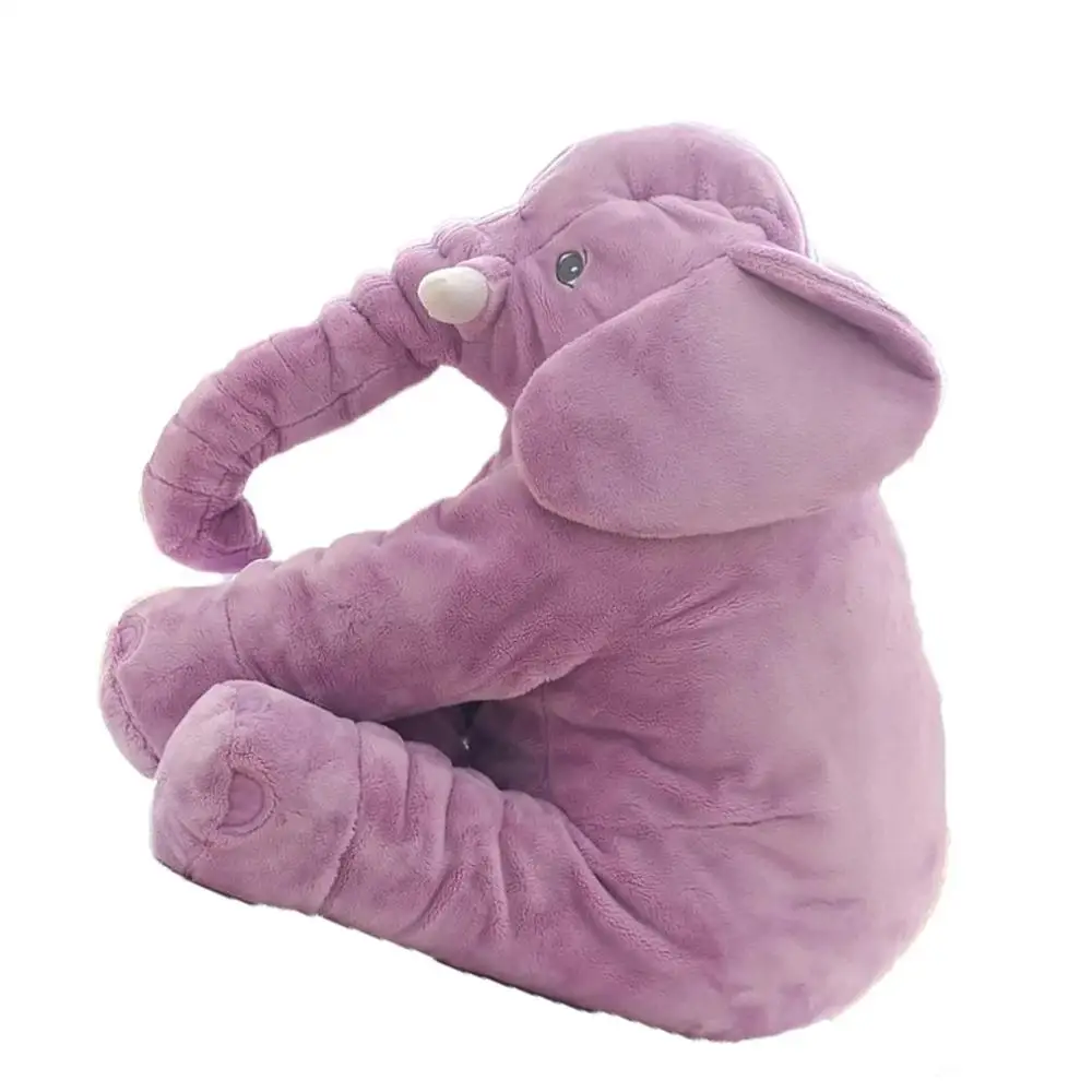 60cm purple Чувствуйте себя комфортно сердцебиение ребенка они играют слон Кукла Плюшевая Игрушка Успокаивающая подушка со спящей куклой детская Спящая кукла - Цвет: 60cm purple