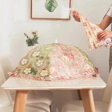 Кружевной зонтик, стильная Складная пищевая крышка, шестигранная марля, сетка для еды, настольный зонтик, анти-муха, Москитная, кухонный гаджет, инструмент для приготовления пищи