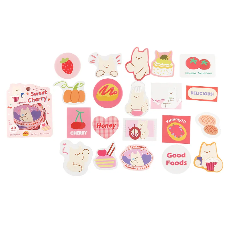 20sets Kawaii 편지지 스티커 귀여운 시리즈의 가방을 저장 DIY Craft Scrapbooking 앨범 정크 저널 Happy Planner Diary
