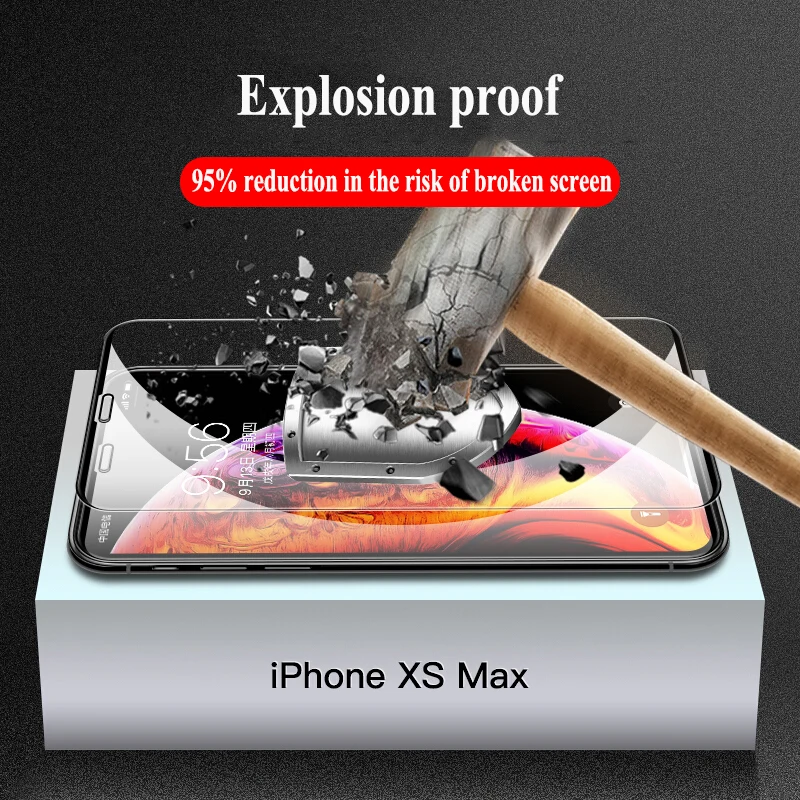 2019 новый протектор экрана закаленное стекло для iPhone 7 8 6 6s Plus 11 защитное на X XS Pro Max