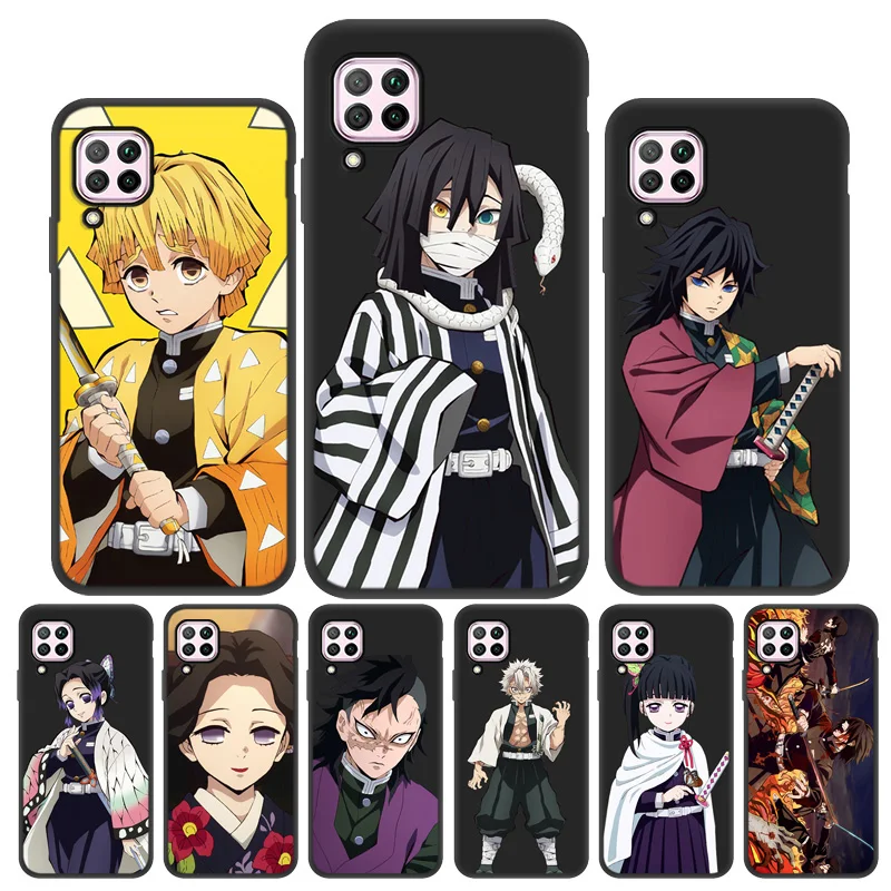 Demon Slayer Anime Case For Huawei P30 Lite TPU Phone Cover P 30 P50 P40 P20 Pro P10 Plus Kimetsu No Yaiba | Мобильные телефоны и