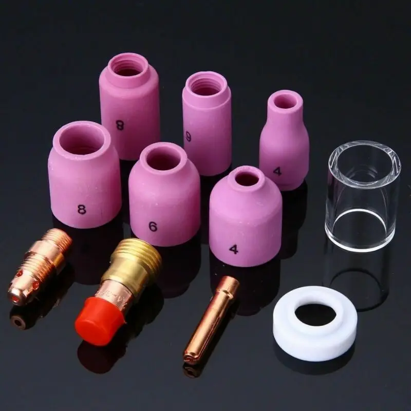 

For Tig WP-17/18/26 Welder Torch Stubby Gas Lens Pyrex Glass Supplies Consumable