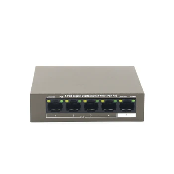 

FSD GLG1105P-4-63W Gigabit Switch POE network Switch ethernet 5 *10/100/1000Mbps RJ45 Port 10Gbps Switching Capacity Plug Play
