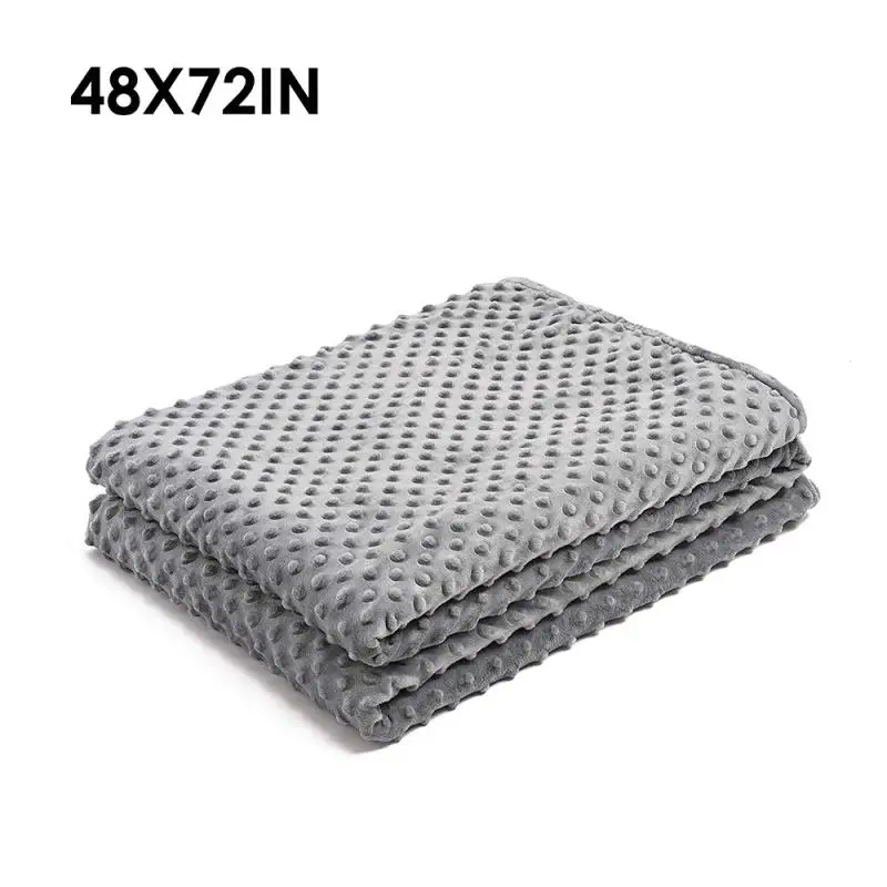 Кашемировый хлопковый пододеяльник, одеяло для спальни, удобное тяжелое одеяло для детей, тревога, аутизм, бессонница или стресс - Цвет: 48x72in