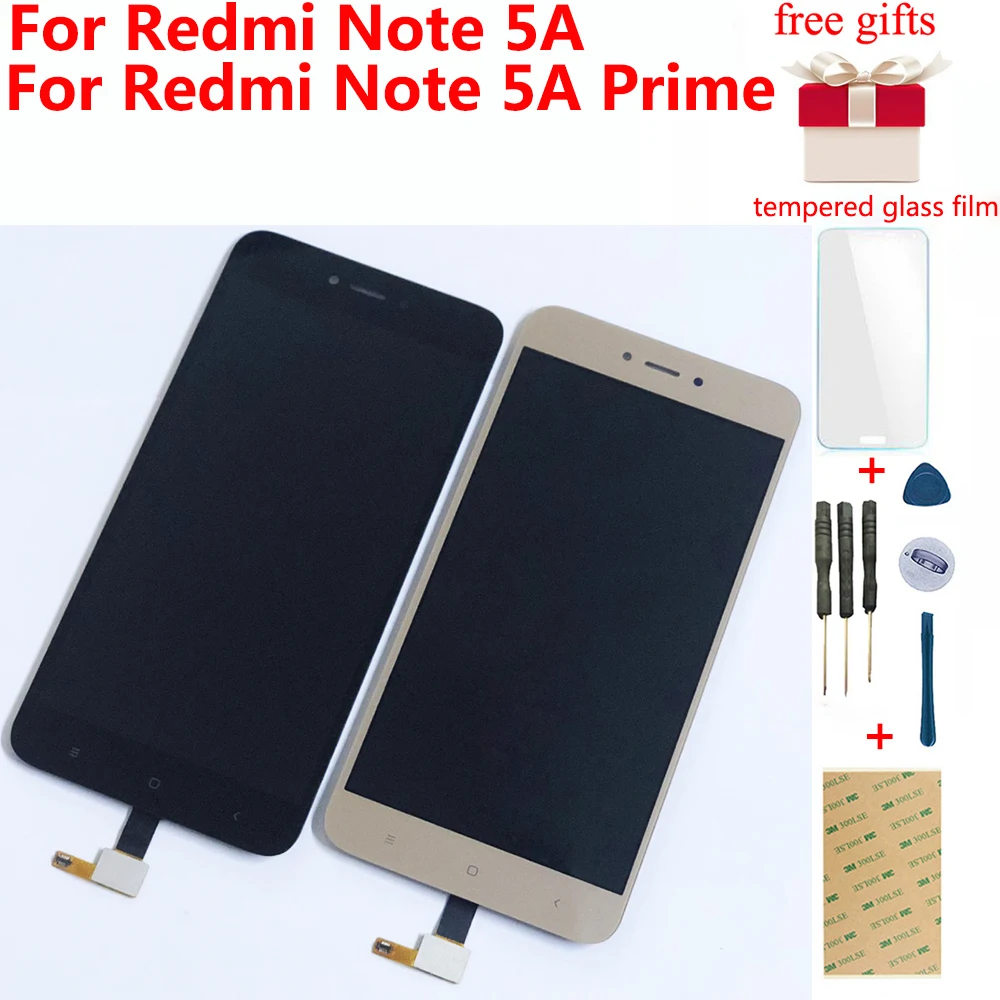 Цена Для Xiaomi Redmi Примечание 5A MDG6 Redmi Note 5A Prime MDG6S сенсорный экран дигитайзер Сенсорная панель + ЖК дисплей монитор в сборе