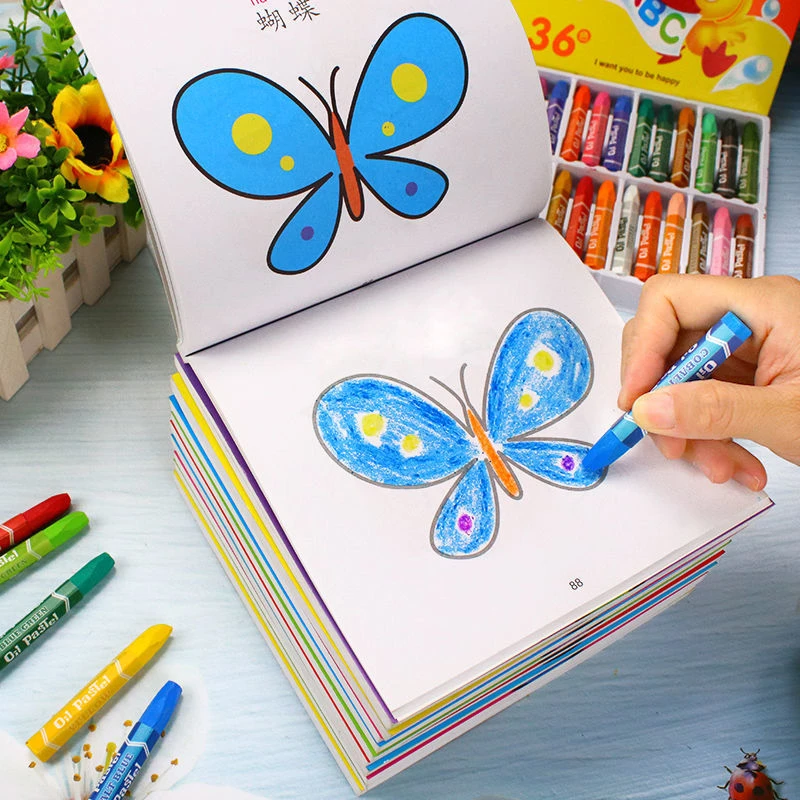 12 Volume/Set Animal / Vegetable / Plant Cartoon Baby Drawing Book Coloring  Books for Kids Children Painting Libros Age 3 9 Toy|null| - AliExpress