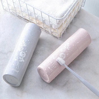 

1pc Travel Tooth Brush Storage Box Japan Style Toothbrush Boxes Portable Tableware Fork Spoons Protect Container