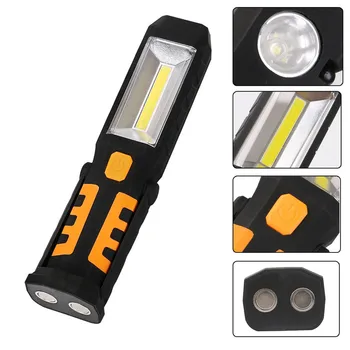 

COB LED Work Light Magnet Flashlight With Hook Folding Torch Ultra-bright #4e27