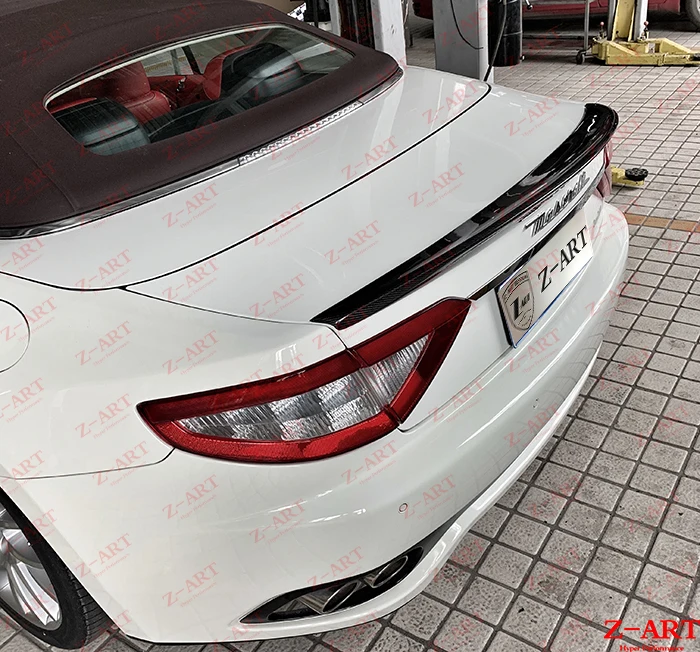 Z-ART карбоновый гибер задний спойлер для Maserati Gran Cabrio 2008- карбоновое волокно заднее крыло для Maserati GC