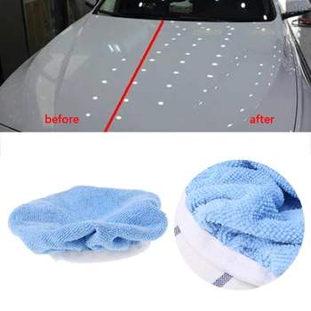

1Pc Car Polisher Pad Bonnet Soft Microfiber Polishing Bonnet Buffing Pad Cover E7CA