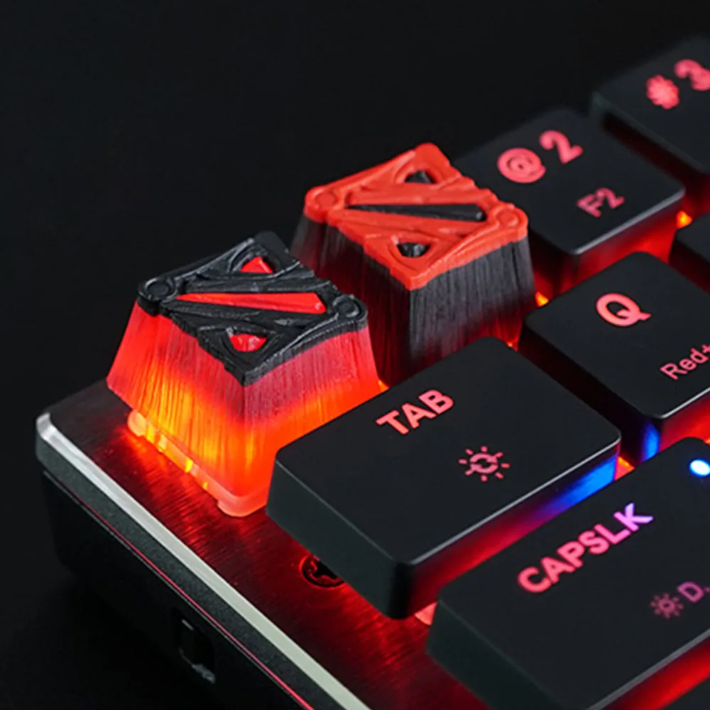 DIY ручной работы DOTA2 логотип с подсветкой полимерные колпачки для вишневого Mx