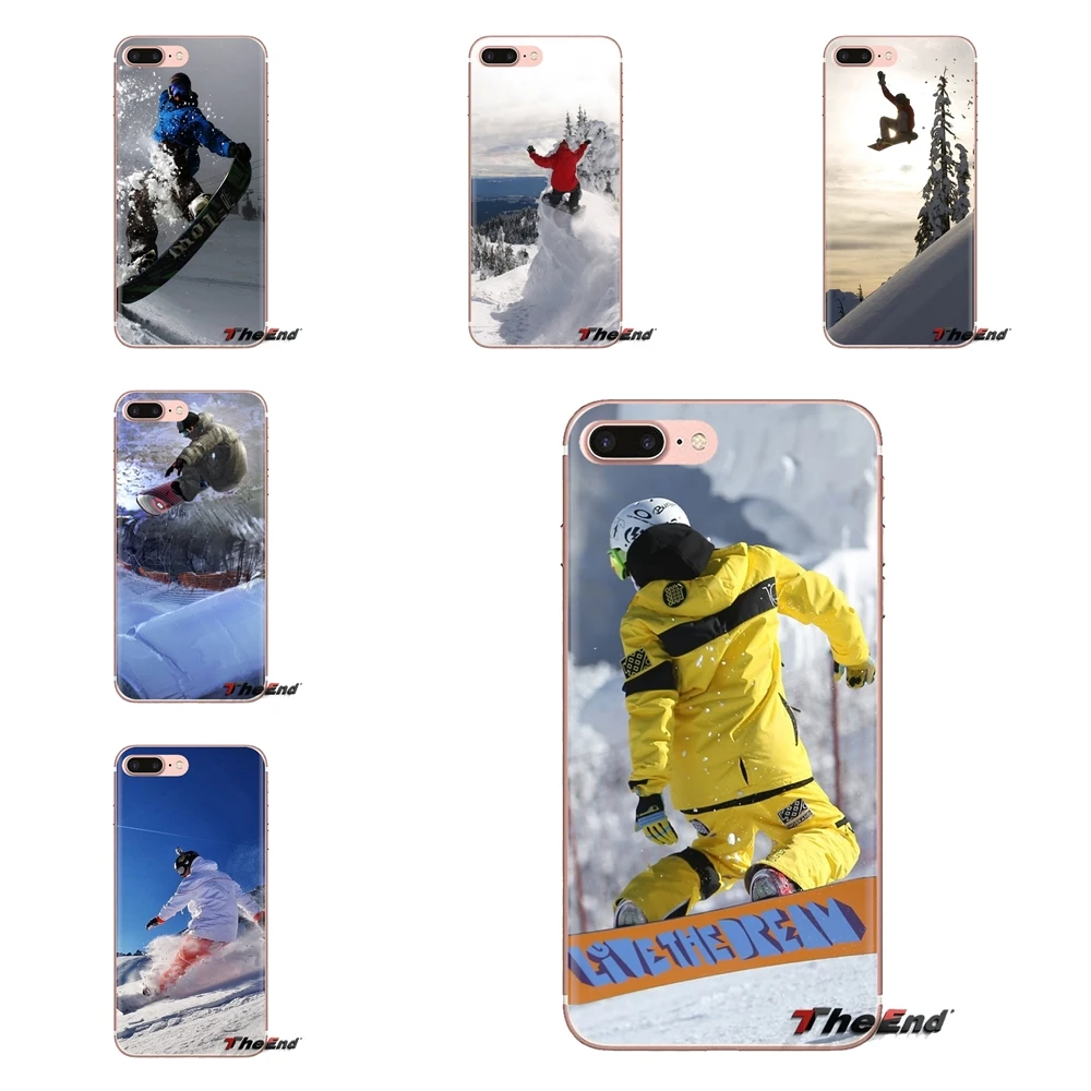 Sport Snowboard For HTC U11 One M7 M8 A9 M9 M10 E9 Desire 630 530 626 628 816 820 Motorola G G2 G3 Transparent Soft Cases Covers |
