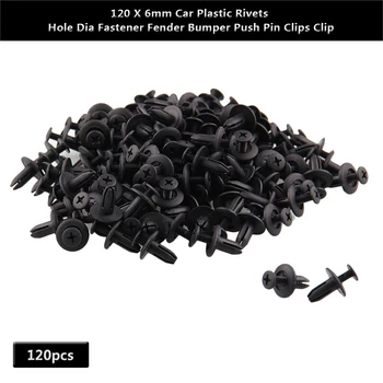 

120pcs Plastic Rivet Fastener Clip Mixed Cars Trucks Body Push Retainer Pin Rivet Bumper Door Trim Panel Retainer Fastener Kit