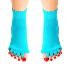 1 пара носков для выравнивания ног Йога тренажерный зал массаж открытый носок сепаратор носки с половинным носком YS-BUY