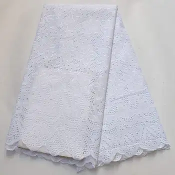 

African Dry Lace Fabrics Beautiful Cotton For Men/Women Cotton Dry Lace Fabric Swiss Voile S5478