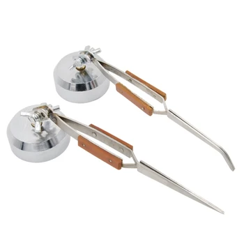 

Curved Tip Straight Tip Tweezers Cross Selflock With Universal Adjuster Tools