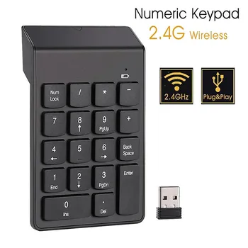 

Wireless 2.4G Mini USB 18 Keys Number Pad Numeric Keypad Keyboard For PC Laptop