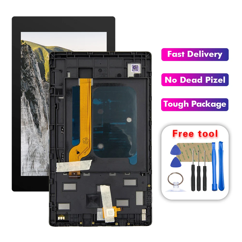 Для Amazon Fire HD7 2019 HD 7 M8S26G Полный ЖК кодирующий преобразователь сенсорного экрана в