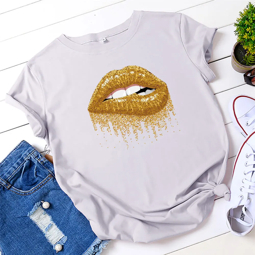 JFUNCY 100% Cotton Summer Women T Shirt O-neck Short Sleeve Tees Tops Plus Size S-5xl Casual Female T-shirts