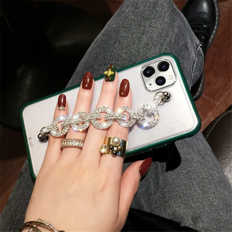 

Net Red Applicable Apple X Case IPhone8 Rhinestone Wrist with 7plus Transparent Soft Shell Xsmax Tide 11Pro