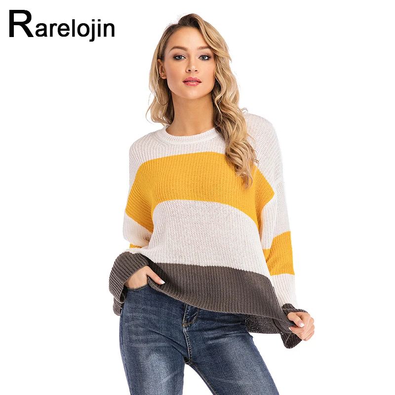 Осенне-зимний женский свитер 2019 Европа Америка женские Модные свободные