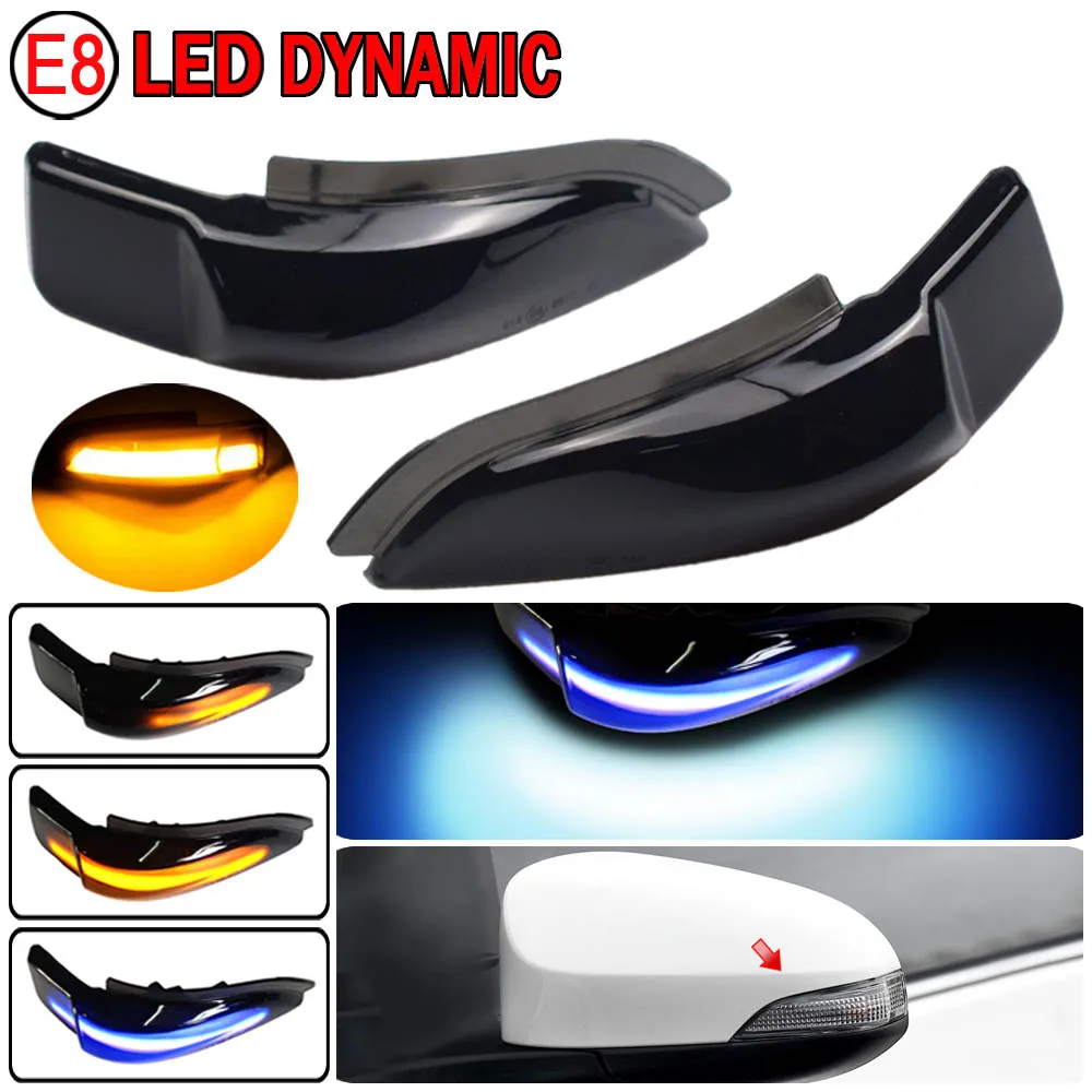 Dynamic LED Blinker Side Mirror Marker Turn Signal Light Lamp For Toyota Corolla Camry Prius Vios CHR Yaris Venza Avalon Altis | Автомобили