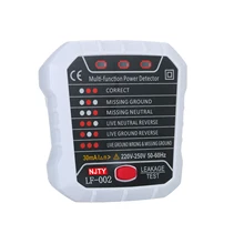 NJTY Электрический тест утечки Расширенный УЗО электрическая розетка тест er нейтральный живой Заземленный провод тест ing схема полярности детектор