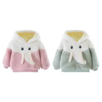 

Durable Baby Girls Coat Skillful Manufacture Cotton Warm Baby Girls Cartoon Long Sleeve Fleece Winter Lovely Leisure Coat