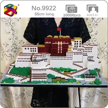 PZX-bloques de construcción para niños, juguete de ladrillos para armar Palacio Lhasa tibetano en 3D, con diseño de arquitectura mundial, sin caja, 9922