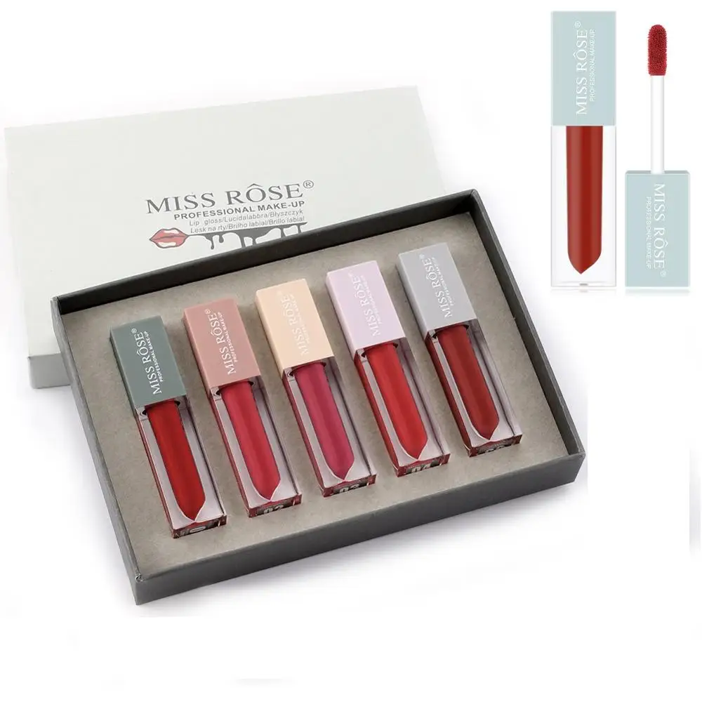 

Makeup Set Lipstick Professional Matte Lipsticks Waterproof Long Lasting Makeup Kit Matte Lipstick Liquid Sexy Red Lip Gloss Set