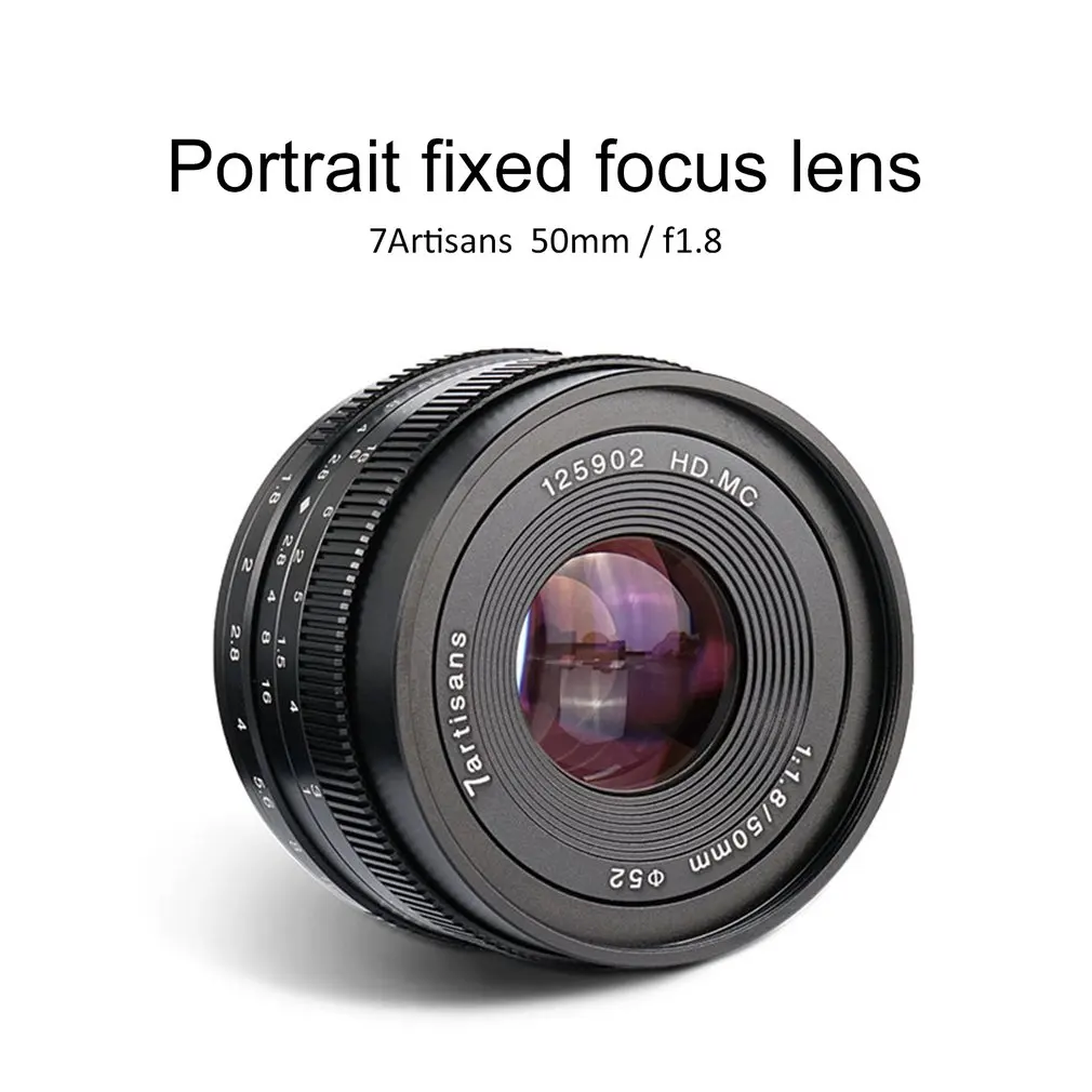 

7 artisans 50mm F1.8 Prime Lens to All Single Series for SONY for Fuji for Canon for M43 Cameras Accessories